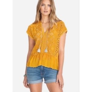 Johnny Was Leith Eyelet Persimmon Top. LAR…